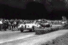 Phil Hill in the first Pebble Beach road race, 1950