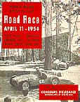 Programme cover from 1954 running
